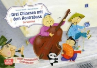 Hra/Hračka Kamishibai Bildkartenset - Drei Chinesen mit dem Kontrabass. Ein Spiellied Susanne Brandt