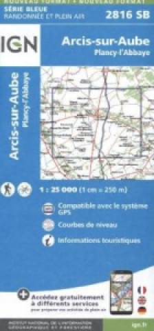 Printed items IGN Karte, Serie Bleue Arcis-sur-Aube, Plancy-l'Abbaye 