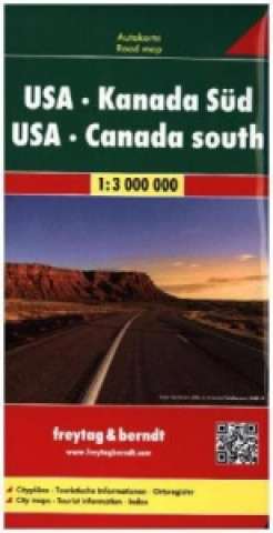Materiale tipărite Freytag & Berndt Autokarte USA, Kanada Süd. USA, Canada South 