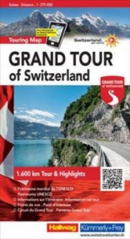 Nyomtatványok Grand Tour of Switzerland, Touring Map 