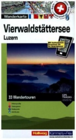 Tiskovina Vierwaldstättersee Nr .11 Luzern Touren-Wanderkarte 1:50 000 