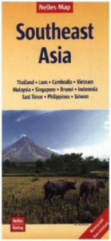 Tiskovina Nelles Maps Southeast Asia, Polyart-Ausgabe. Südostasien / Asie du Sud-Est / Sudeste Asiático 