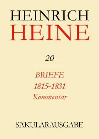 Carte Briefe 1815-1831. Kommentar Fritz H. Eisner