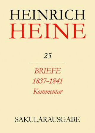 Carte Briefe an Heine 1837-1841. Kommentar Christa Stöcker