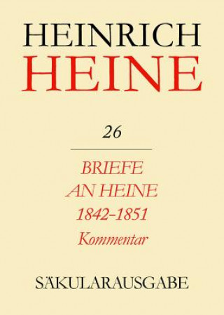 Buch Briefe an Heine 1842-1851. Kommentar Christa Stöcker