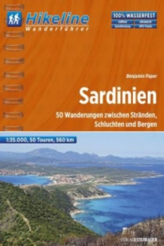 Kniha Hikeline Wanderführer Sardinien Benjamin Pape