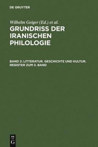 Libro Litteratur, Geschichte Und Kultur, Register Zum II. Band Wilhelm Geiger