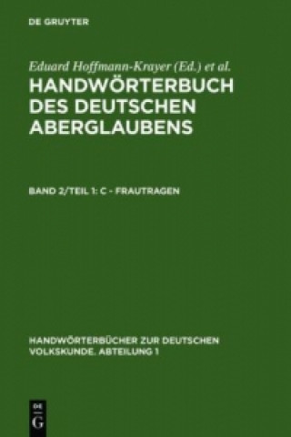 Kniha C - Frautragen Hanns Bächtold-Stäubli