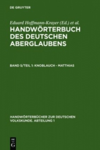 Kniha Knoblauch - Matthias Hanns Bächtold-Stäubli