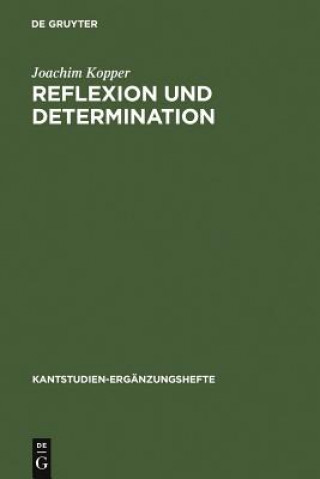 Kniha Reflexion Und Determination Joachim Kopper