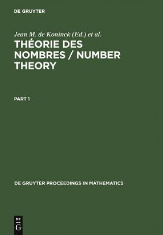 Carte Theorie des nombres / Number Theory Jean M. De Koninck