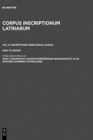 Βιβλίο Grammatica Quaedam Erroresque Quadratarii Et Aliae Rationes Scribendi Notabiliores Ulrike Jansen