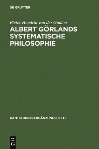 Buch Albert Goerlands Systematische Philosophie Pieter Hendrik Van Der Gulden