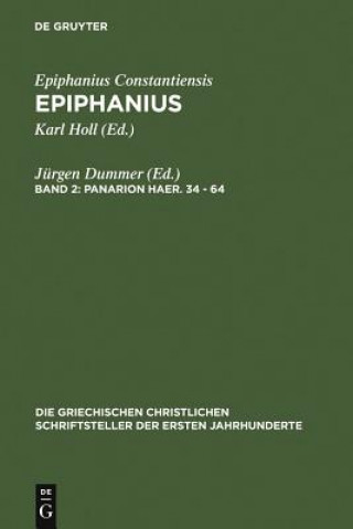 Könyv Panarion haer. 34-64 Jürgen Dummer