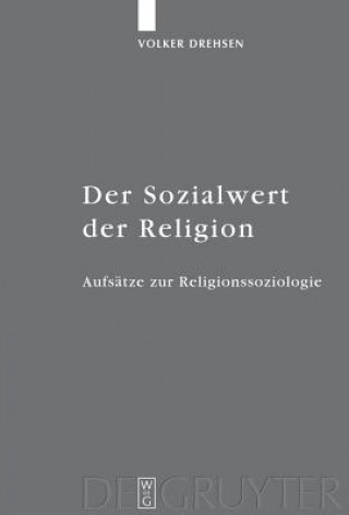 Könyv Sozialwert der Religion Volker Drehsen