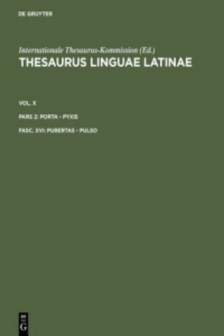 Carte Thesaurus Linguae Latinae Internationale Thesaurus-Kommission