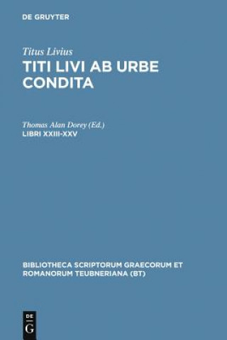 Kniha Libri XXIII-XXV Titus Livius