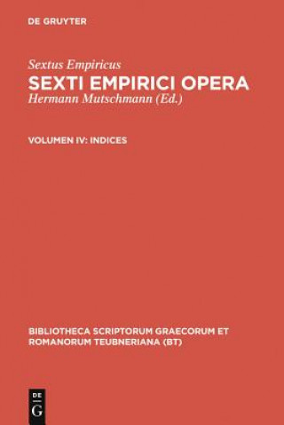 Книга Indices Sextus Empiricus