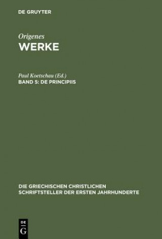 Buch de Principiis Paul Koetschau