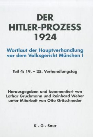 Książka Hitler-Prozess 1924 Tl.4 