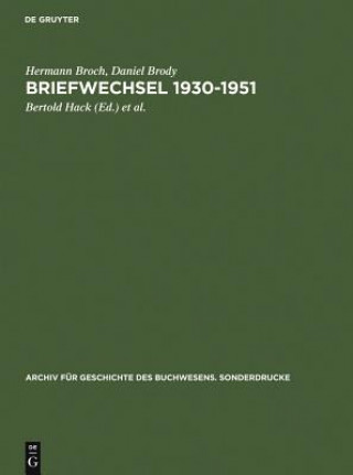 Könyv Briefwechsel 1930-1951 Hermann Broch
