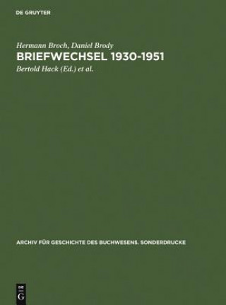 Kniha Briefwechsel 1930-1951 Hermann Broch