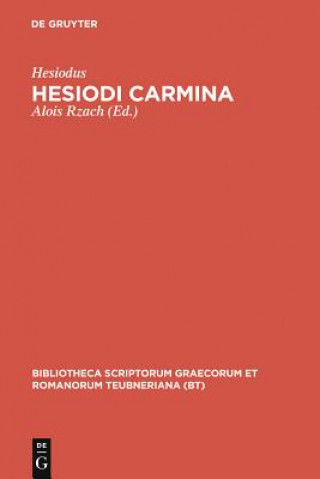 Kniha Carmina Pb Hesiodus/Rzach