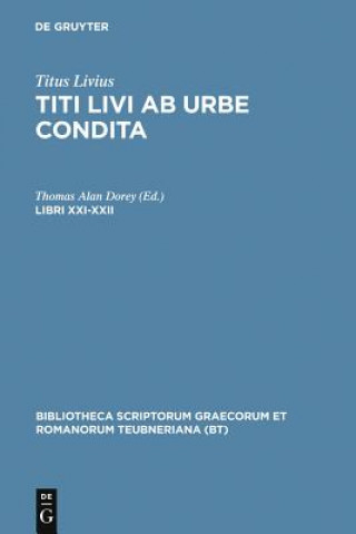 Carte AB Urbe Condita, Libri Xxi-Xx CB Livius/Dorey