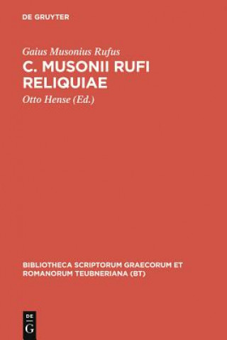 Kniha Reliquiae CB Musonius Rufus/Hense