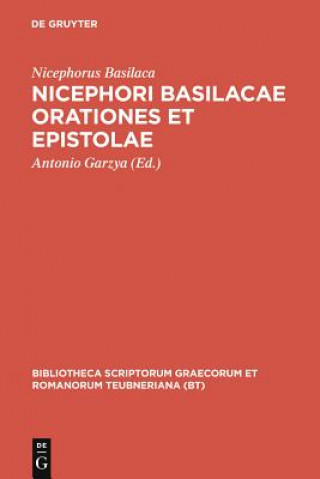 Book Orationes Et Epistolae CB Nicephorus Basilaca