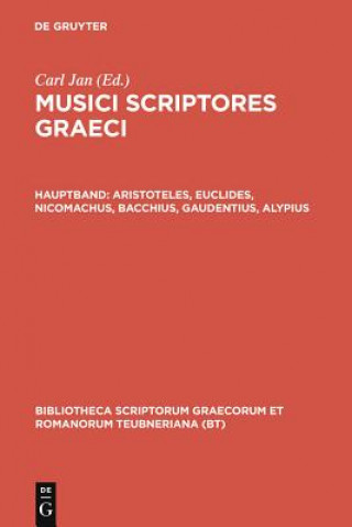 Könyv Musici Scriptores Graeci CB Jan