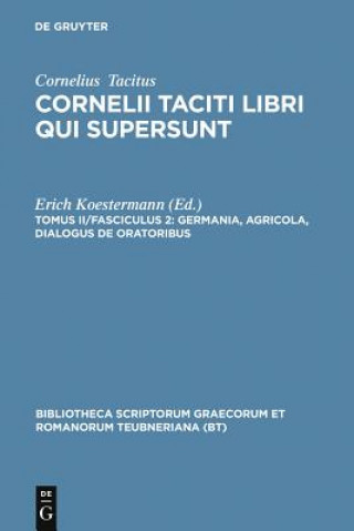 Kniha Libri Qui Supersunt, Tom. II, CB Tacitus/Koestermann