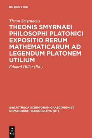Kniha Expositio Rerum Mathematicaru CB Theon Smyrnaeus