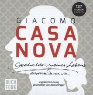 Hanganyagok Geschichte meines Lebens, 9 MP3-CDs, 9 Audio-CD Giacomo Casanova