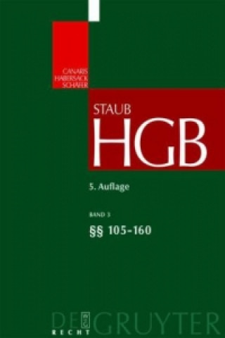 Kniha Handelsgesetzbuch / §§ 105-160 Carsten Schäfer