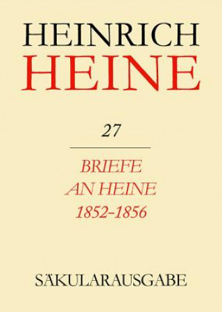 Book Briefe an Heine 1852-1856 Winfried Woesler