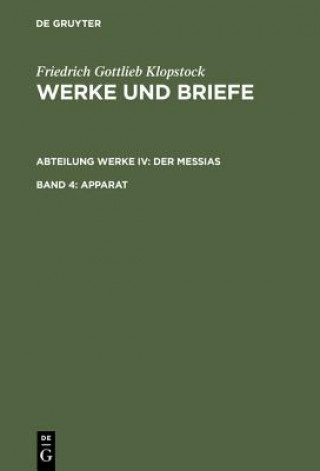 Książka Apparat Friedrich Gottlieb Klopstock