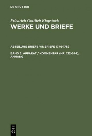 Livre Apparat / Kommentar (Nr. 132-244), Anhang Friedrich Gottlieb Klopstock