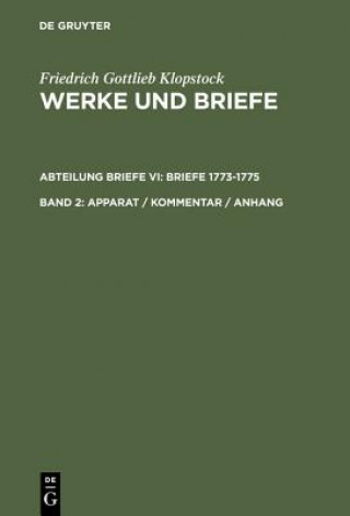 Könyv Apparat / Kommentar / Anhang Friedrich Gottlieb Klopstock