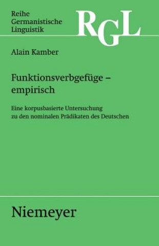 Kniha Funktionsverbgefuge - Empirisch Alain Kamber