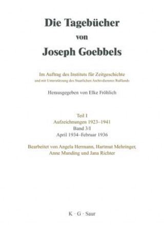 Könyv April 1934 - Februar 1936 Joseph Goebbels