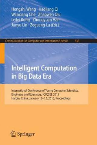 Carte Intelligent Computation in Big Data Era Wanxiang Che