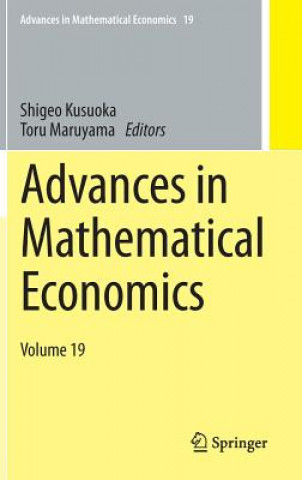 Carte Advances in Mathematical Economics Volume 19 Shigeo Kusuoka
