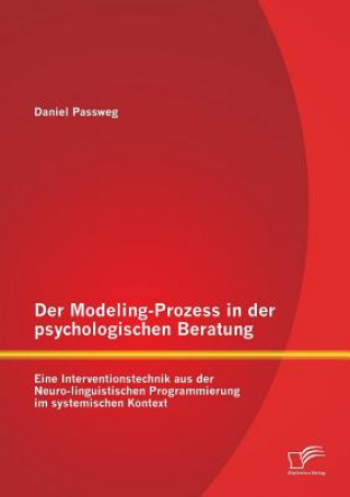 Könyv Modeling-Prozess in der psychologischen Beratung Daniel Passweg