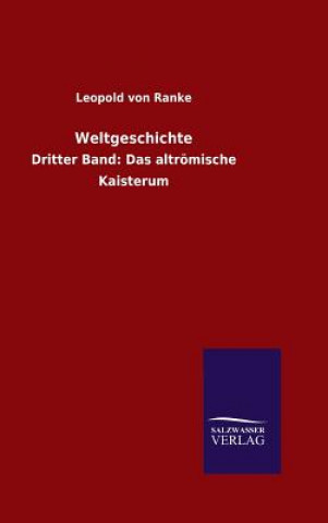 Libro Weltgeschichte Leopold Von Ranke