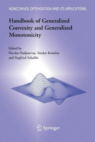 Knjiga Handbook of Generalized Convexity and Generalized Monotonicity Nicolas Hadjisavvas