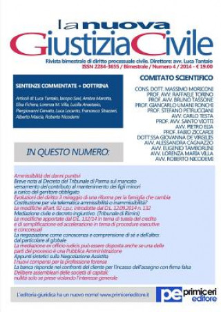 Kniha La Nuova Giustizia Civile (Numero 4/2014) Luca Tantalo
