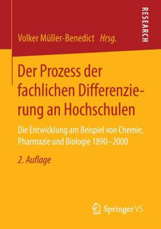 Książka Der Prozess Der Fachlichen Differenzierung an Hochschulen Volker Müller-Benedict