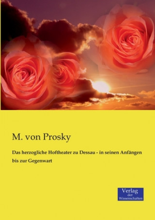 Könyv herzogliche Hoftheater zu Dessau - in seinen Anfangen bis zur Gegenwart M. von Prosky