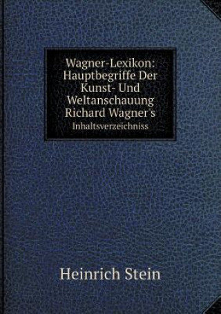 Carte Wagner-Lexikon HEINRICH STEIN